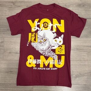 Juno Ito’s Cat Diary Yon & Mu Tee Men’s Size Small